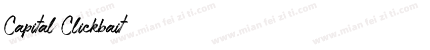 Capital Clickbait字体转换